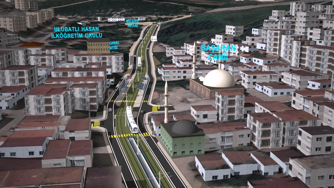 Kanal Yolu Kocaeli Şehir Hastanesi Tramvay Projesi